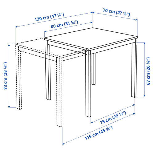 Vangsta sales dining table